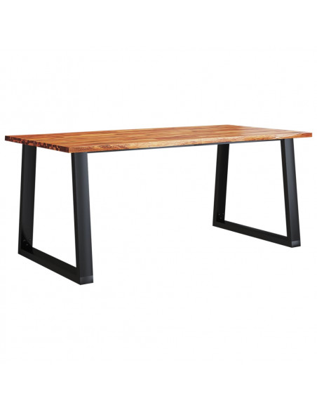 Tavolo da Pranzo Bordi Vivi 180x90x75 cm Legno Massello Acacia