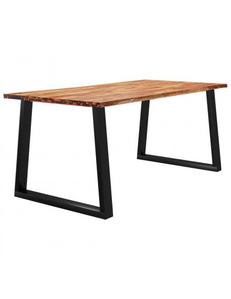 Tavolo da Pranzo Bordi Vivi 180x90x75 cm Legno Massello Acacia