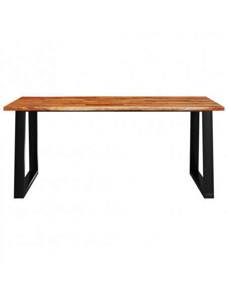 Tavolo da Pranzo Bordi Vivi 180x90x75 cm Legno Massello Acacia