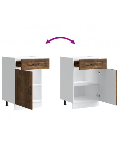 Base da Cucina Kalmar Rovere Fumo in Legno Multistrato