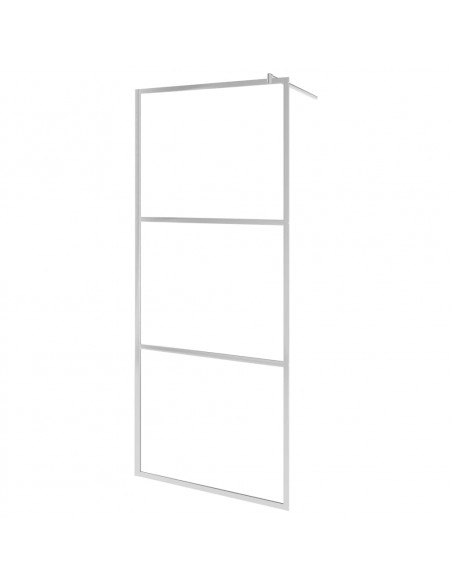 Parete per Doccia Walk-in in Vetro Trasparente ESG 140x195 cm