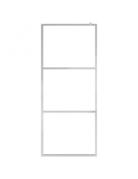 Parete per Doccia Walk-in in Vetro Trasparente ESG 140x195 cm