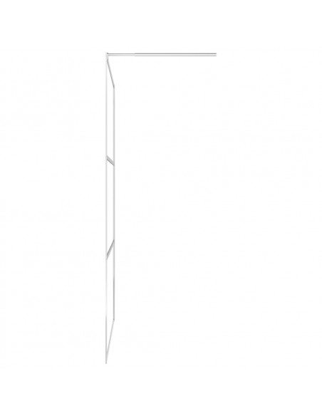 Parete per Doccia Walk-in in Vetro Trasparente ESG 140x195 cm
