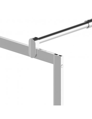 Parete per Doccia Walk-in in Vetro Trasparente ESG 140x195 cm