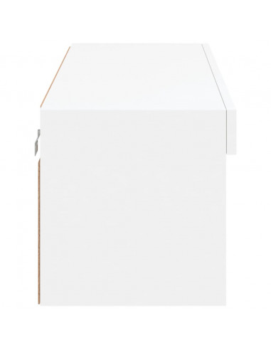 Mobile Porta TV con Luci LED Bianco 100x30x30 cm