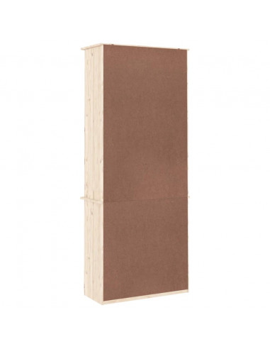 Libreria con Cassetti ALTA 77x35x186,5cm Legno Massello di Pino