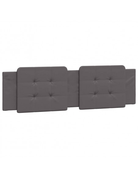 Giroletto con Luci LED Grigio 180x200 cm in Similpelle