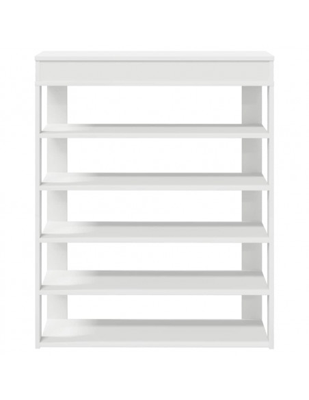 Scarpiera Bianca 80x30x98 cm in Legno Multistrato