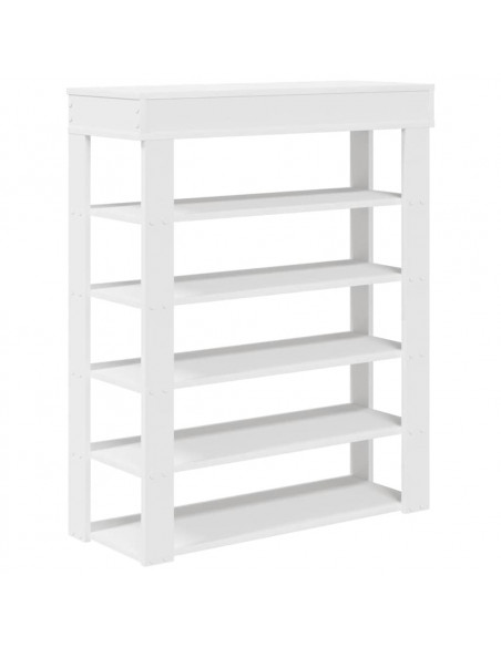 Scarpiera Bianca 80x30x98 cm in Legno Multistrato