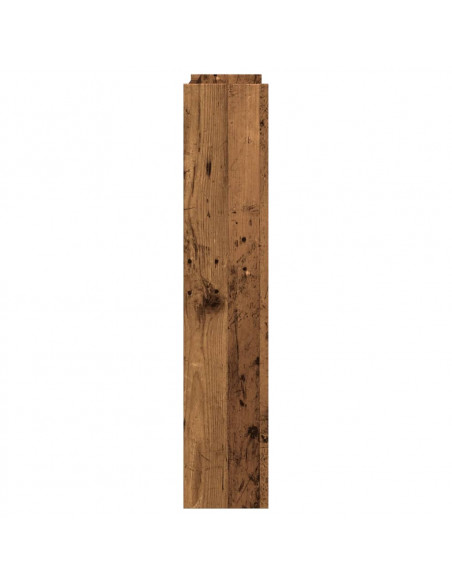 Scarpiera a Muro Legno Antico 80x18x90 cm in Legno Multistrato