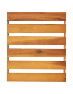 Scaffale Pieghevole 3 Ripiani Marrone 70x31x63 Massello Acacia