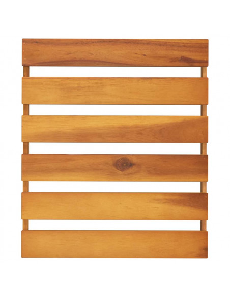 Scaffale Pieghevole 3 Ripiani Marrone 70x31x63 Massello Acacia