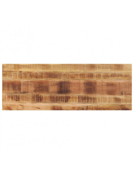 Piano per Tavolo 140x50x2,5cm Rettangolare Legno Mango Grezzo