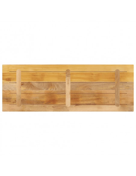 Piano per Tavolo 140x50x2,5cm Rettangolare Legno Mango Grezzo