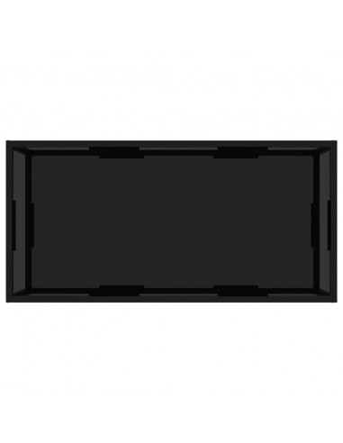 322898  Coffee Table Black 100x50x35 cm Tempered Glass