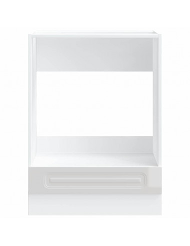 Armadio per Forno Kalmar Bianco Lucido in Legno Multistrato