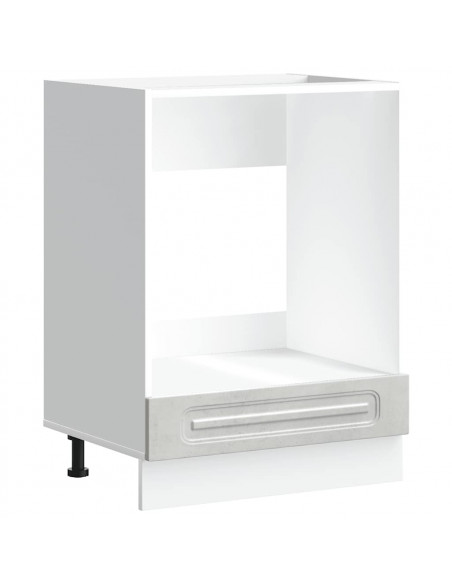 Armadio per Forno Kalmar Grigio Cemento in Legno Multistrato