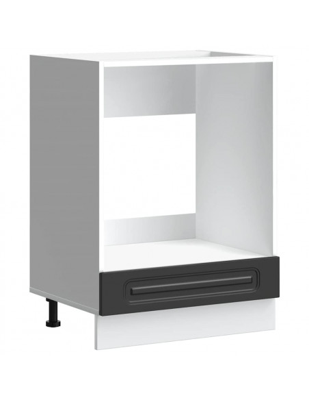 Armadio per Forno Kalmar Nero in Legno Multistrato