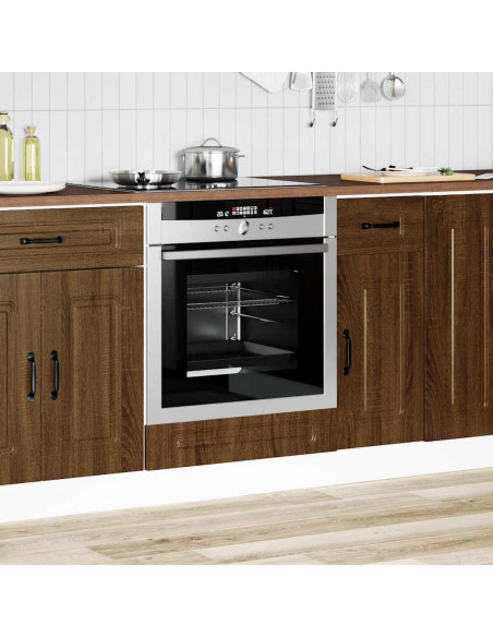 Armadio per Forno Kalmar Rovere Marrone in Legno Multistrato