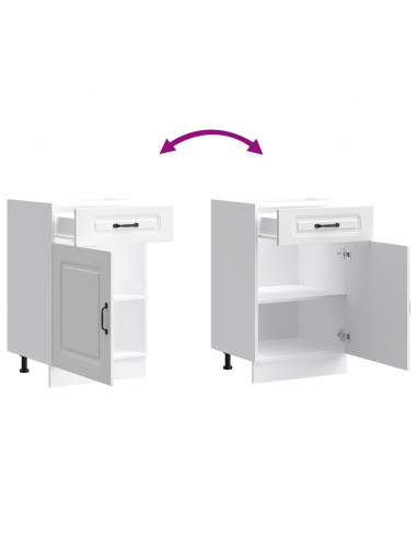 Base da Cucina Kalmar Bianco in Legno Multistrato