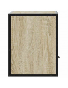 Comodini a Muro 2 pz Rovere Sonoma 40x31x39,5 cm