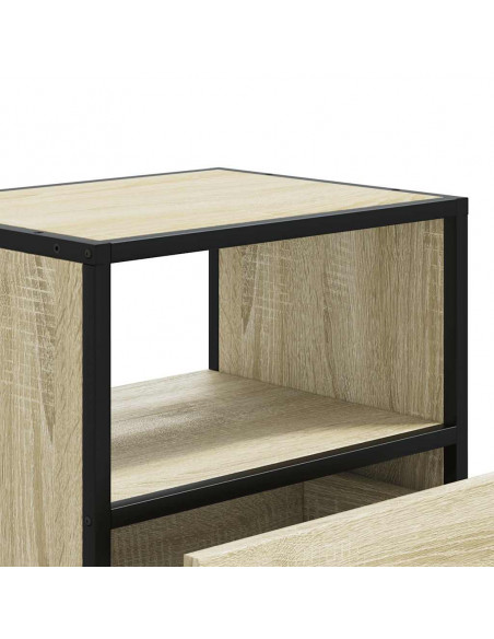Comodini a Muro 2 pz Rovere Sonoma 40x31x39,5 cm
