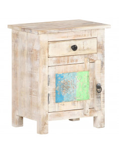Comodino 40x30x50 cm in Legno di Acacia Grezzo