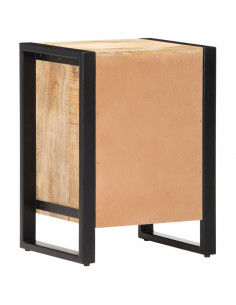 Comodino 40x35x55 cm in Legno Massello di Mango