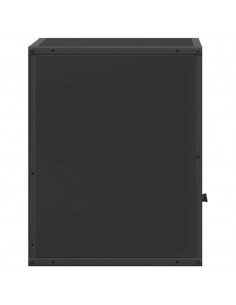 Comodino a Muro Nero 40x31x39,5 cm