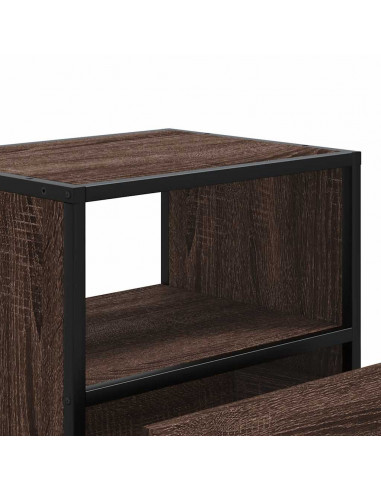 Comodino a Muro Rovere Marrone 40x31x39,5 cm