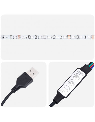 Comodino a Parete con Luci LED Grigio Cemento