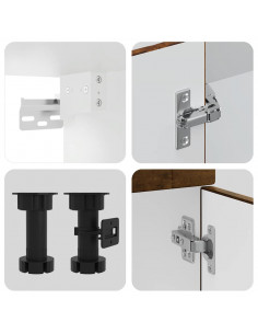 Set Mobili da Cucina 14 pz Porto Rovere Fumo in Truciolato