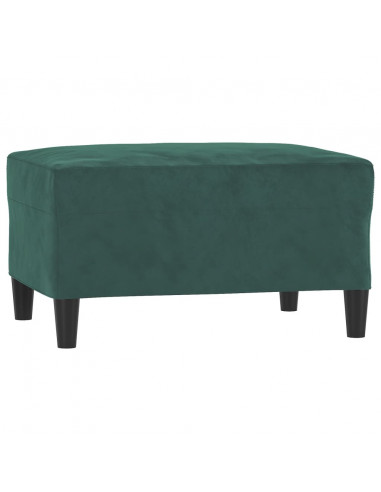 Set di Divani 4 pz con Cuscini Verde scuro in Velluto