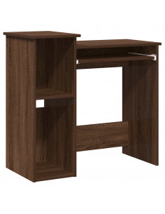 Scrivania Mensole Rovere Marrone 84x40x78 cm Legno Multistrato