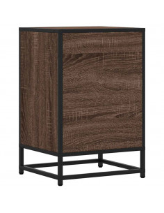 Comodino Rovere Marrone 40x34,5x60cm Legno Multistrato Metallo