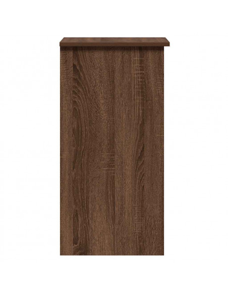 Scrivania Mensole Rovere Marrone 84x40x78 cm Legno Multistrato