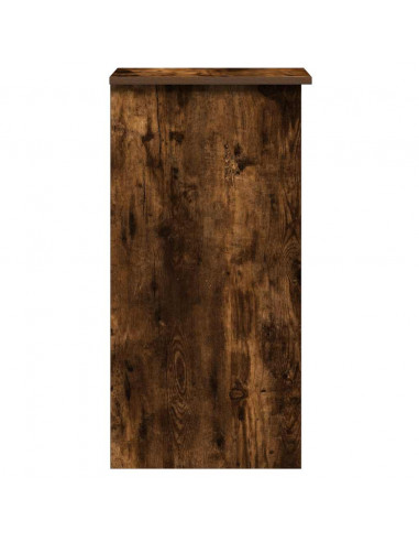 Scrivania Mensole Rovere Fumo 84x40x78 cm Legno Multistrato