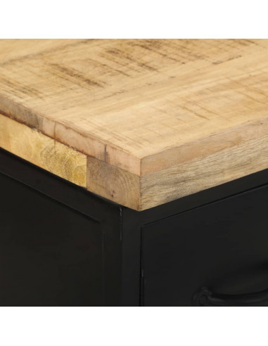 Credenza 47x35x76 cm in Legno di Mango Grezzo