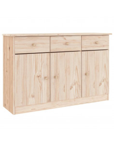 Credenza ALTA 112x35x73 cm in Legno Massello di Pino