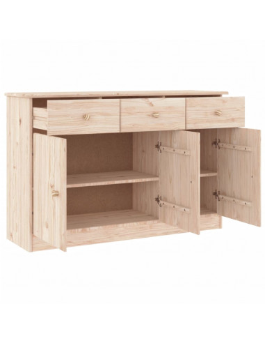 Credenza ALTA 112x35x73 cm in Legno Massello di Pino