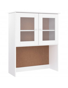 Credenza ALTA Bianca 77x35x165 cm in Legno Massello di Pino