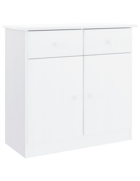 Credenza ALTA Bianca 77x35x165 cm in Legno Massello di Pino