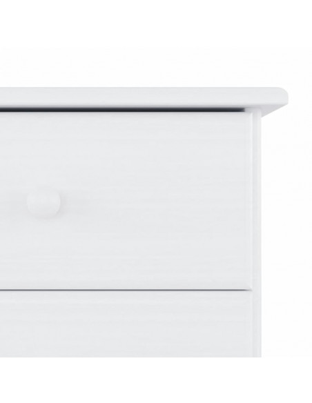 Credenza ALTA Bianca 77x35x165 cm in Legno Massello di Pino