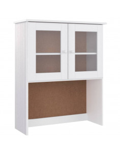 Credenza ALTA Bianca 77x35x165 cm in Legno Massello di Pino