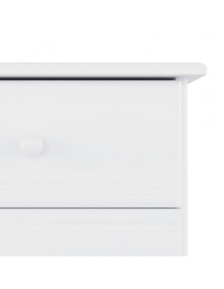 Credenza ALTA Bianca 77x35x165 cm in Legno Massello di Pino