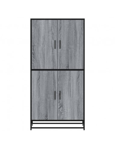 Credenza Grigio Sonoma 68x35x139 cm in Truciolato