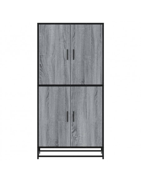 Credenza Grigio Sonoma 68x35x139 cm in Truciolato
