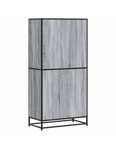 Credenza Grigio Sonoma 68x35x139 cm in Truciolato