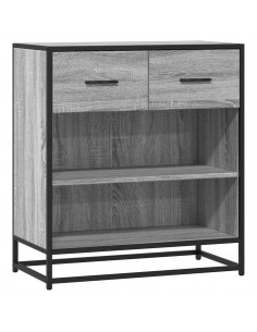 Credenza Grigio Sonoma 68x35x76 cm in Legno Multistrato