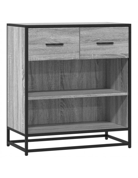 Credenza Grigio Sonoma 68x35x76 cm in Legno Multistrato